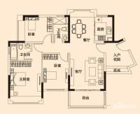 保利上城3室2厅2卫91㎡户型图