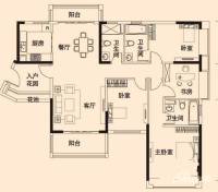 保利上城4室2厅3卫155㎡户型图