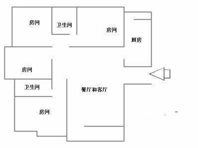 贺田尚城璟湾4室2厅2卫157㎡户型图