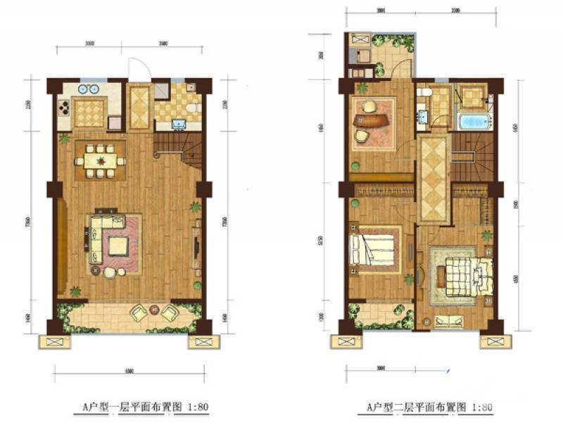 银城锦一方2室2厅1卫115㎡户型图