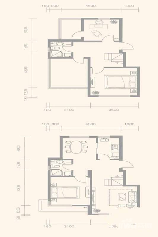 亚联翡翠春城4室2厅2卫200㎡户型图