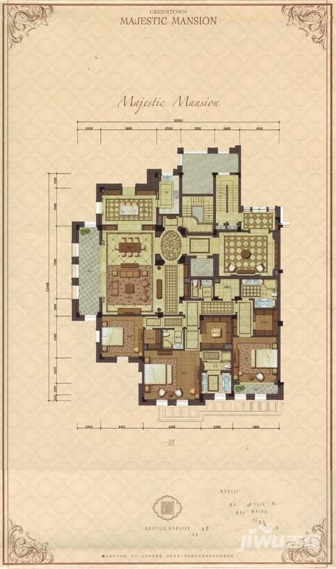 绿城苏州御园3室3厅4卫410㎡户型图