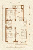五彩上筑汇锦2室2厅1卫89.2㎡户型图