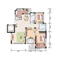 新加坡城3室2厅2卫137㎡户型图