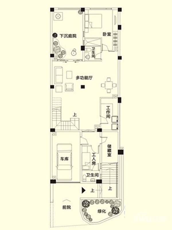 龙江云山墅8室3厅6卫户型图