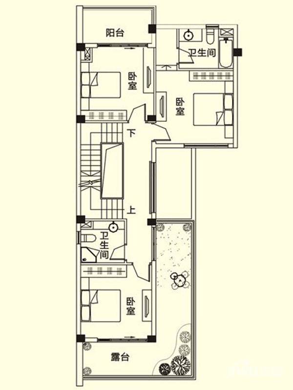 龙江云山墅8室3厅6卫户型图