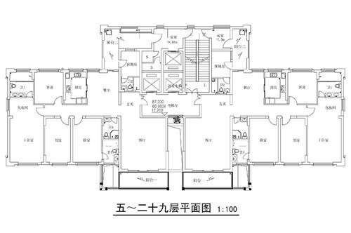 融景湾4室2厅4卫226.5㎡户型图