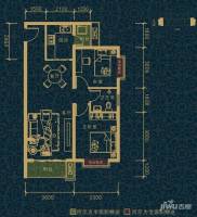 翠堤湾2室2厅1卫85.3㎡户型图