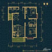 翠堤湾2室2厅1卫81.7㎡户型图