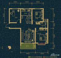 翠堤湾3室2厅1卫98.2㎡户型图