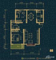 翠堤湾2室2厅1卫92.4㎡户型图