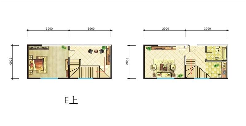 广天国际公寓1室2厅1卫33.6㎡户型图