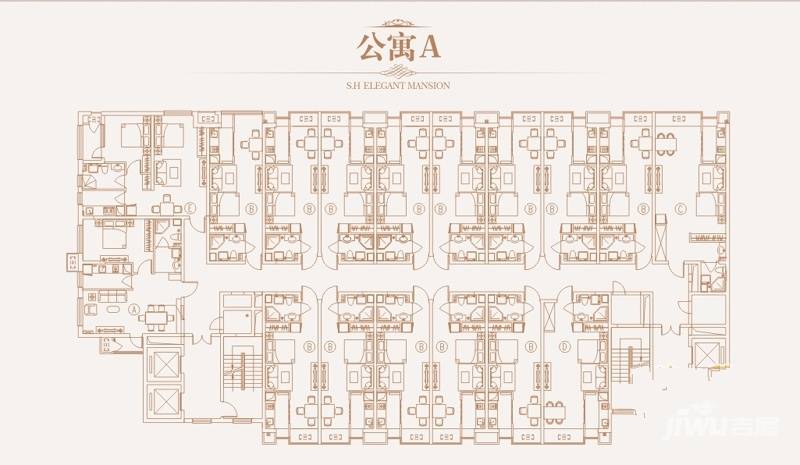 正弘蓝堡湾1室1厅1卫户型图