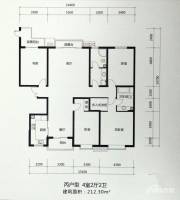 万信缘溪豪庭4室2厅2卫212.3㎡户型图