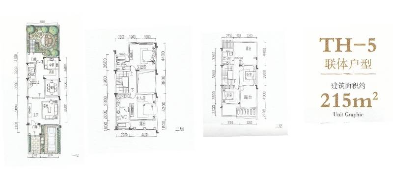 迪亚春天4室2厅3卫215㎡户型图