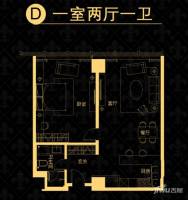 中央悦城1室1厅1卫户型图