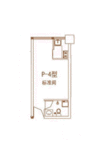 万丰慧城1室1厅1卫40㎡户型图