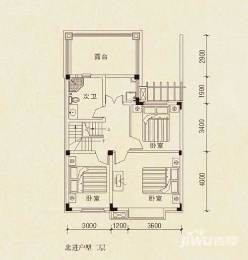 御邦二期6室3厅3卫215.2㎡户型图