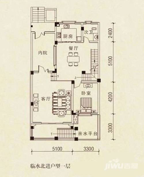 御邦二期8室2厅3卫266.4㎡户型图