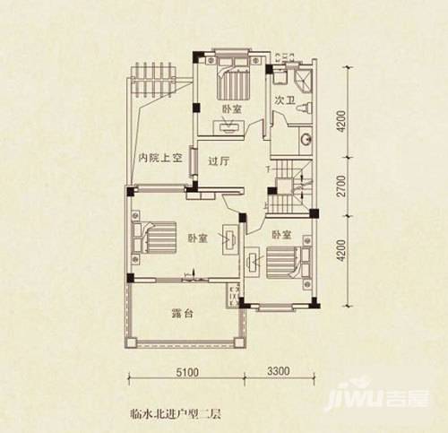 御邦二期8室2厅3卫266.4㎡户型图