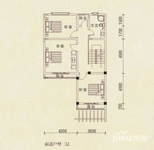 御邦二期6室2厅3卫233.2㎡户型图