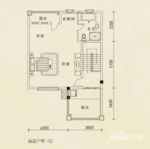 御邦二期6室2厅3卫233.2㎡户型图