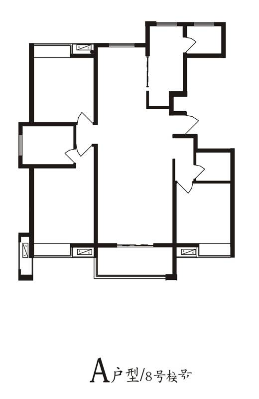 唐樾六和坊3室2厅2卫155㎡户型图