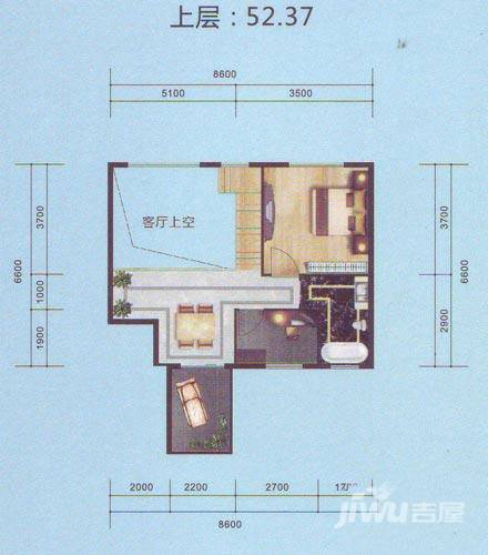 南湖郡3室2厅2卫130.6㎡户型图