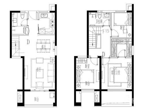 中航城国际社区 A区3室2厅2卫100㎡户型图