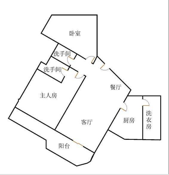 阳光海滨花园2室2厅2卫户型图