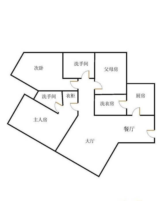 阳光海滨花园3室2厅2卫户型图