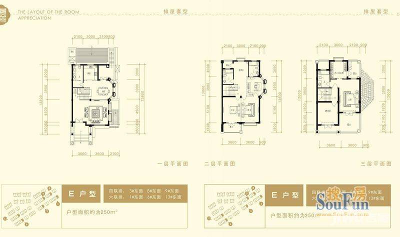 黄金水岸普通住宅250㎡户型图