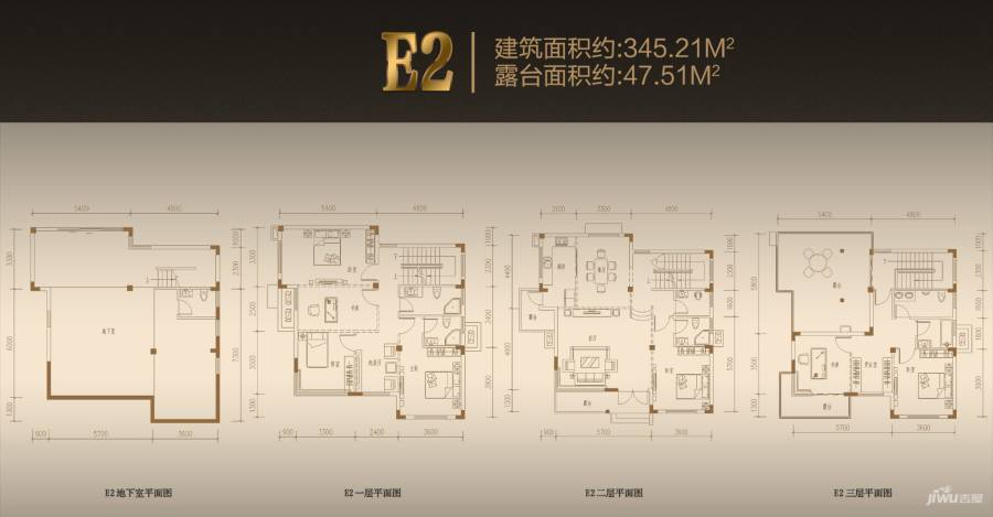 水溪上果墅别墅-独栋345.2㎡户型图