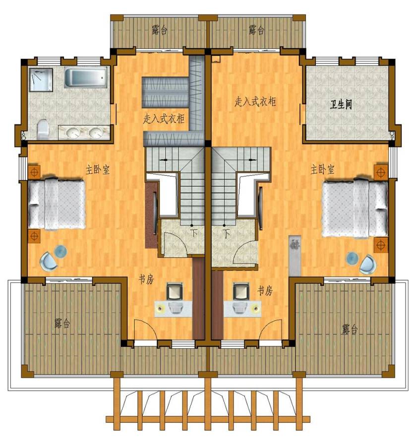 茂新四季春城6室0厅4卫户型图