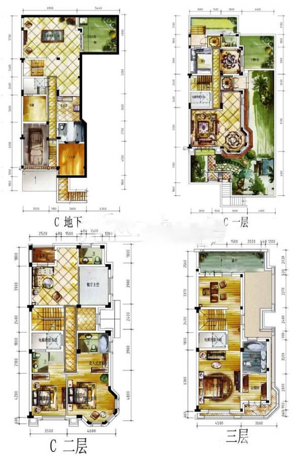 盛世豪庭·香堡别墅-0457㎡户型图