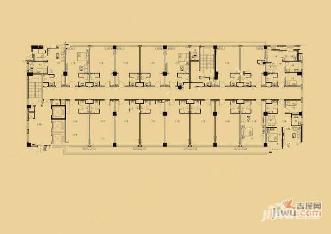 世源·文苑文化广场A座1室1厅1卫户型图