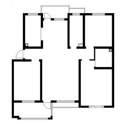 四季江南3室2厅2卫131.7㎡户型图