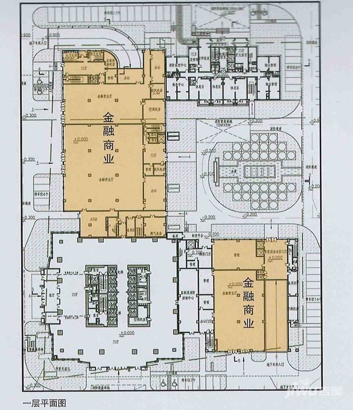 汇金大厦1室1厅1卫户型图