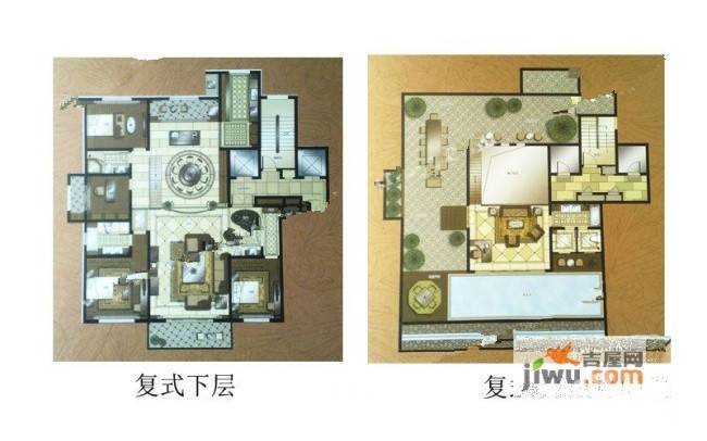 紫园4室3厅4卫302.4㎡户型图