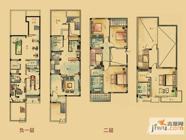 香堤美墅普通住宅352㎡户型图