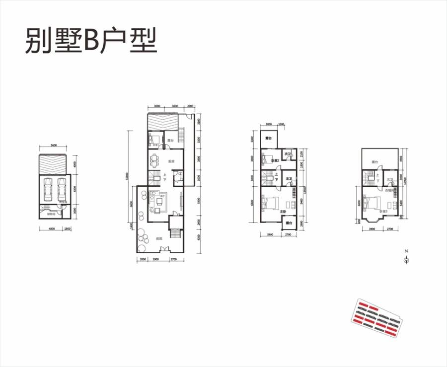 中拓世纪城普通住宅258㎡户型图