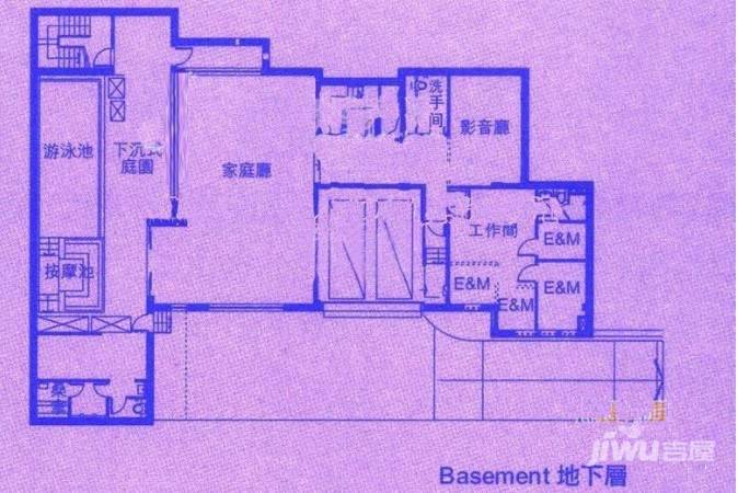 丽宫5室5厅6卫户型图