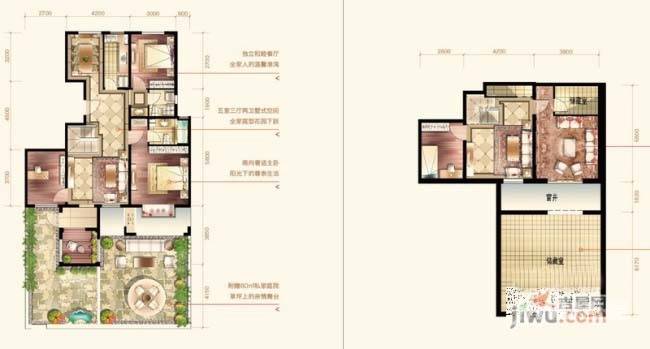 金隅花石匠5室3厅2卫200㎡户型图