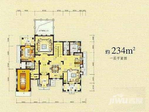 檀香山别墅4室2厅2卫536㎡户型图