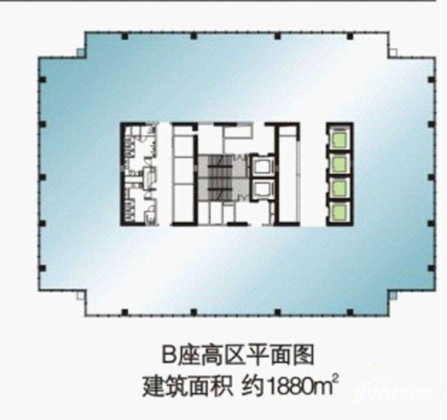 东怡金融广场普通住宅1880㎡户型图