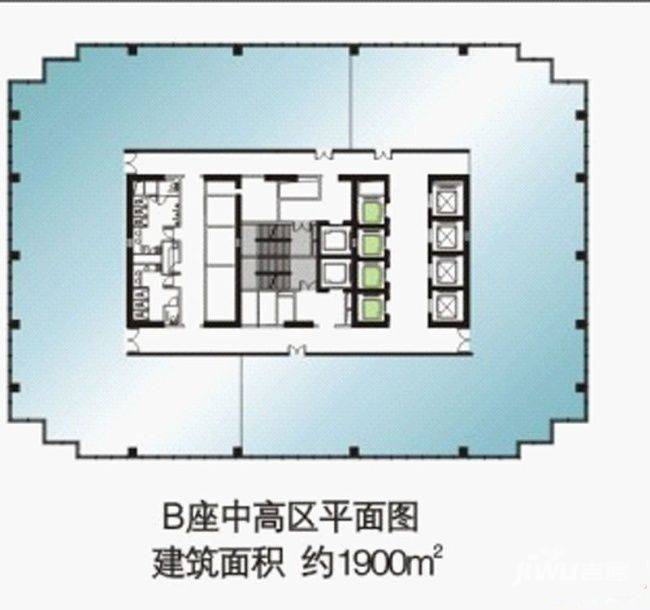 东怡金融广场普通住宅1900㎡户型图