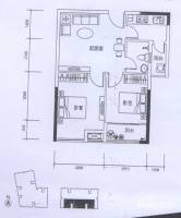 优活华庭2室1厅1卫68㎡户型图