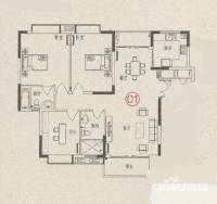 罗马家园3室2厅2卫139㎡户型图