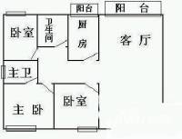 侨建御溪谷3室2厅2卫户型图