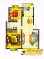 梨园小区2室2厅1卫85.8㎡户型图
